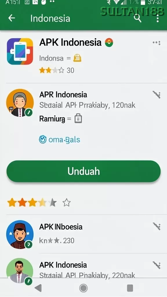 Cuplikan layar RP6677 — menu navigasi