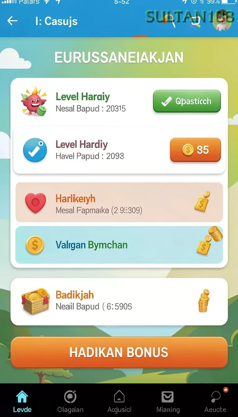 Cuplikan layar NK666 — menu navigasi