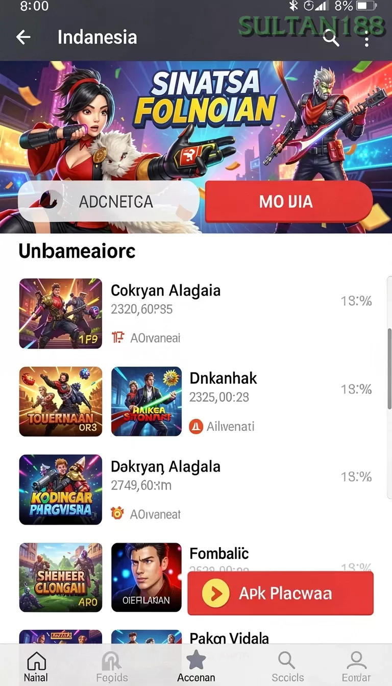 Cuplikan layar GARUDA365 — pengaturan akun