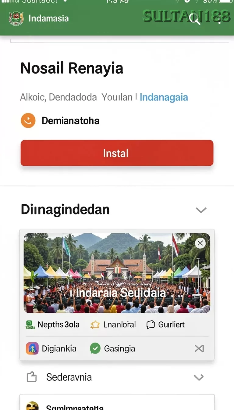 Cuplikan layar NK666 — halaman utama