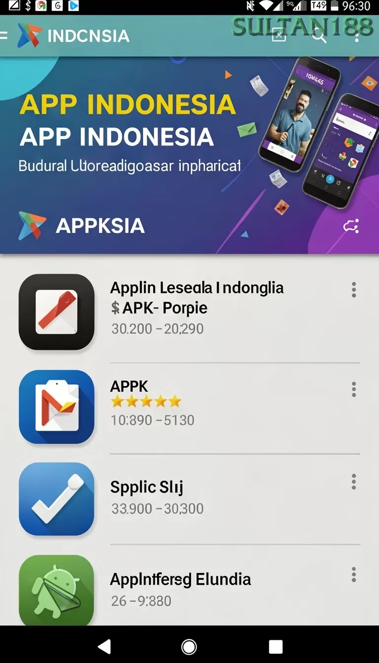 Cuplikan layar GARUDA365 — menu navigasi